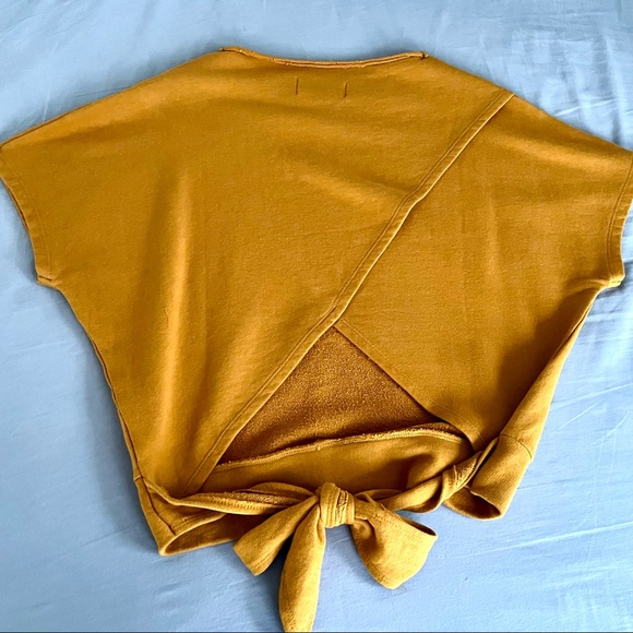 Anthropologie Tie Back Sweatshirt Tee - Picture 5 of 7